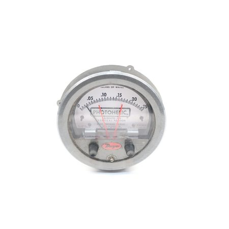 DWYER Photohelic Pressure Switch Gauge 0025InH2O 3000-00